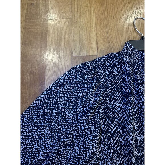 Express Black & White Ruffled Dress Size L – Feminine Flowy Silhouette Chic Stat - Picture 6 of 9